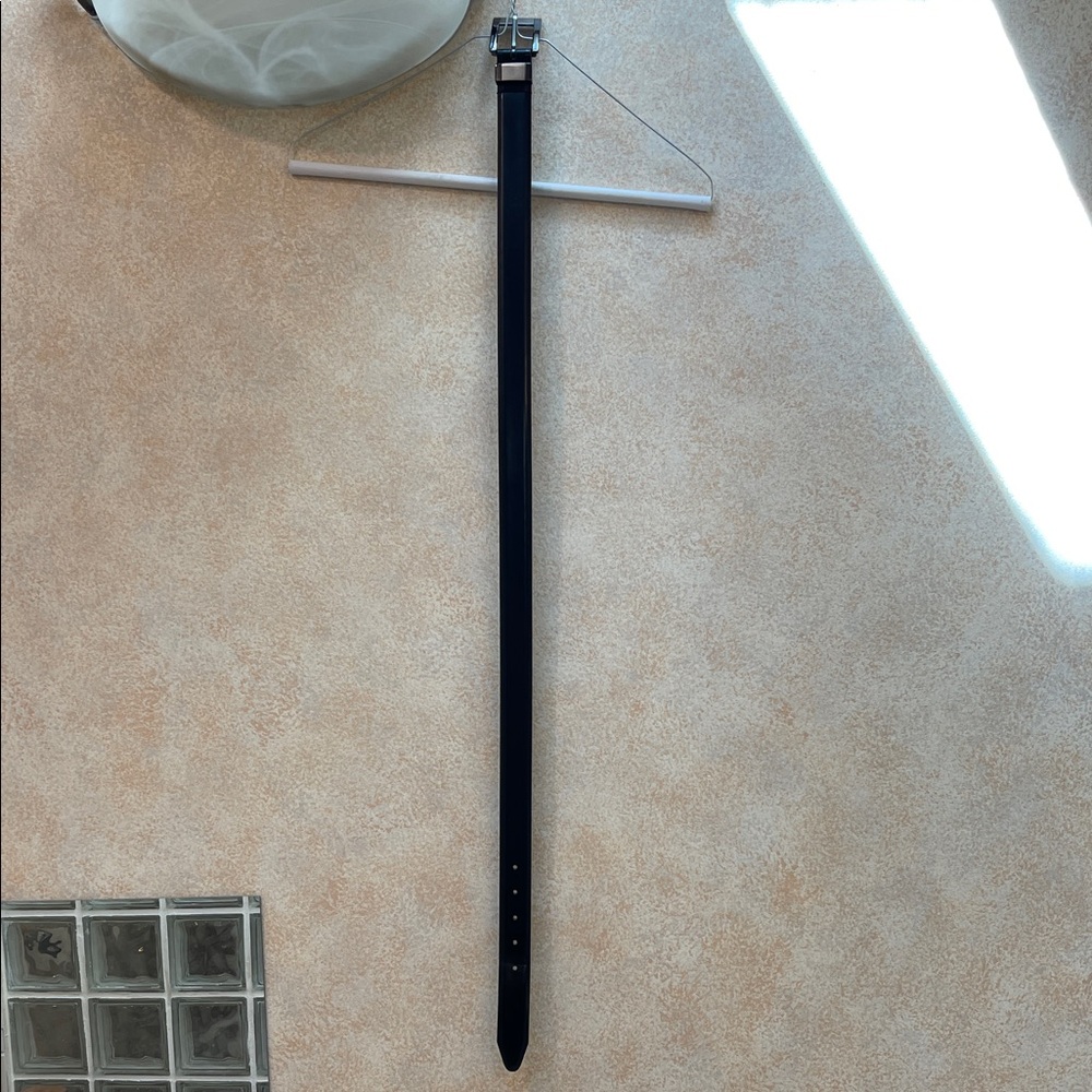 Men's Black Leather Belt